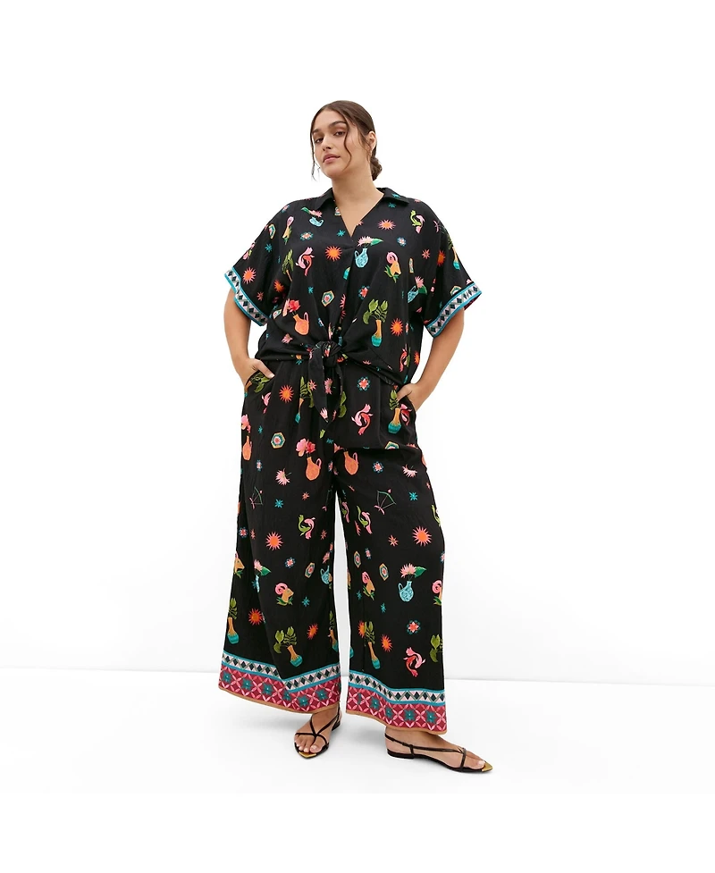 City Chic Women's Print Shirt