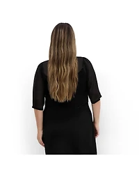 City Chic Women's Chiffon Shrug