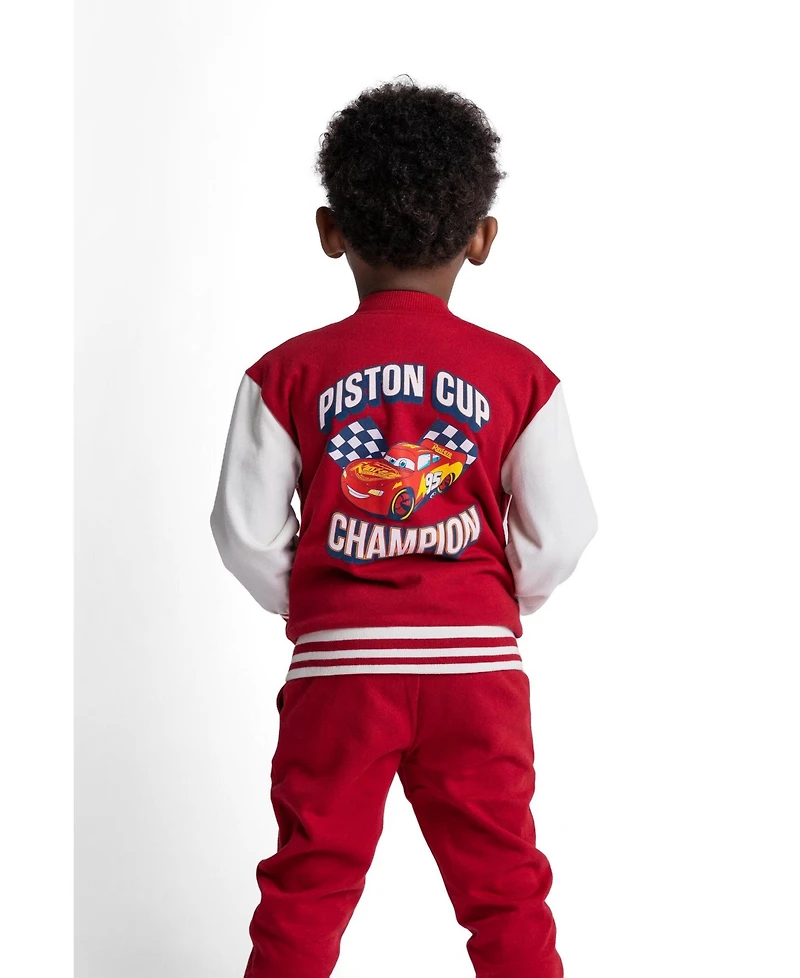 Cars Boy's (5-12) Fleece Varsity Jacket and Pants Set