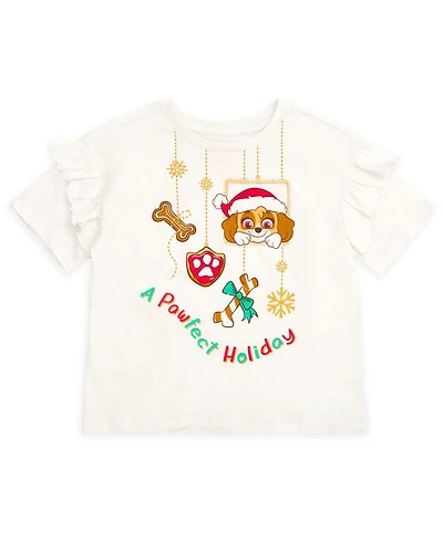 Paw Patrol Girl's (2T-4T) Glitter T-Shirt