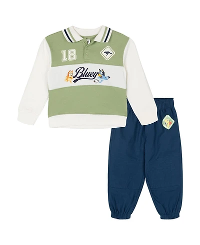 Bluey Boy's (5-12) Two-Piece Fleece Polo and Joggers Set