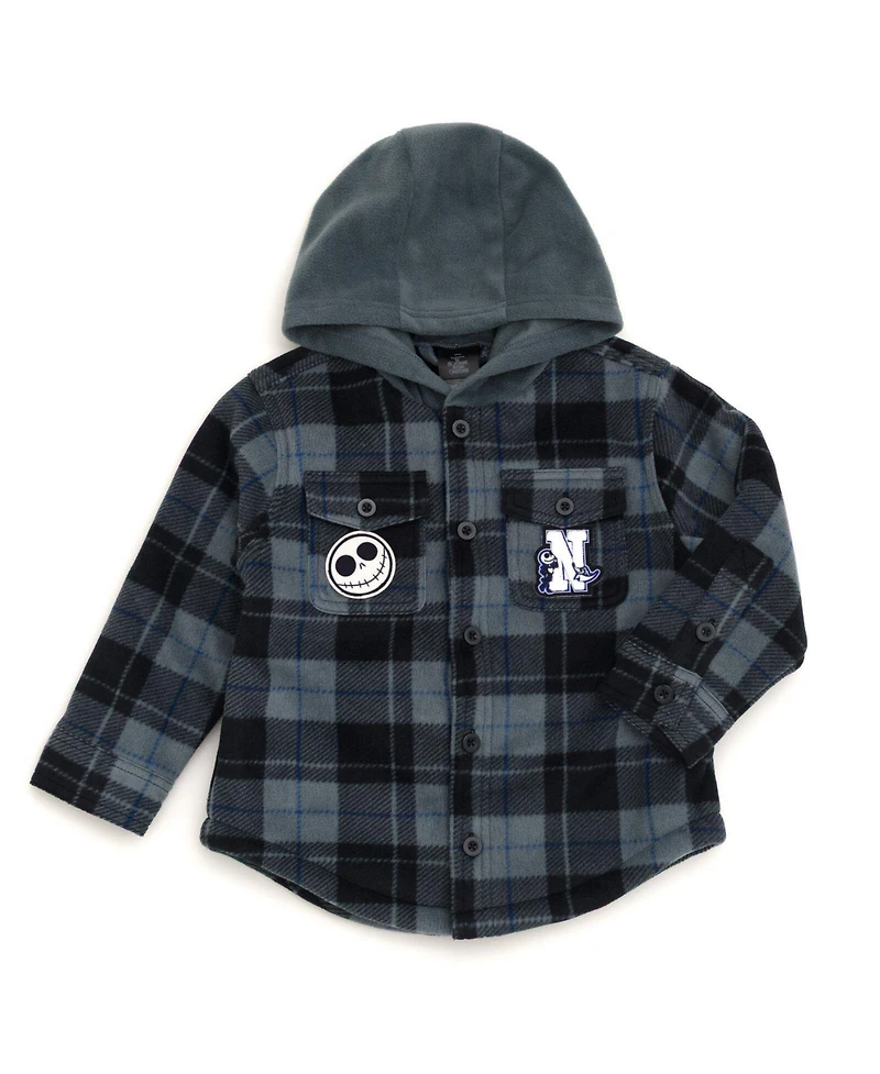 Nightmare Before Christmas Boy's (6-16) Jack Skellington Hooded Shacket