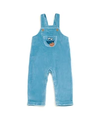Sesame Street Cookie Monster Baby Boys ( new born to 24 M )' 2-Piece Overalls and Tee Set