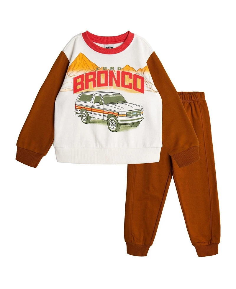 Ford Motor Company Toddler Boys (2T-5T) 2-Piece Sweatshirt and Pants Set