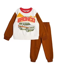 Ford Motor Company Toddler Boys (2T-5T) 2-Piece Sweatshirt and Pants Set