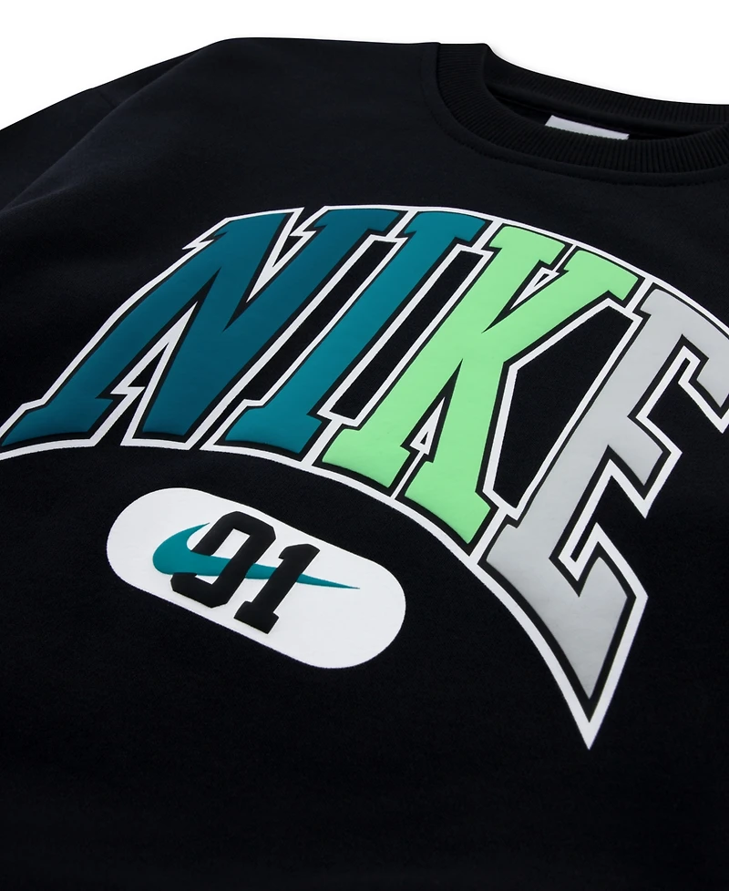 Nike Boys' 4-7 Sportswear Multisport Fleece Sweatshirt