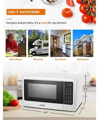 1.3 Cu. Ft. Counter Top Microwave,White