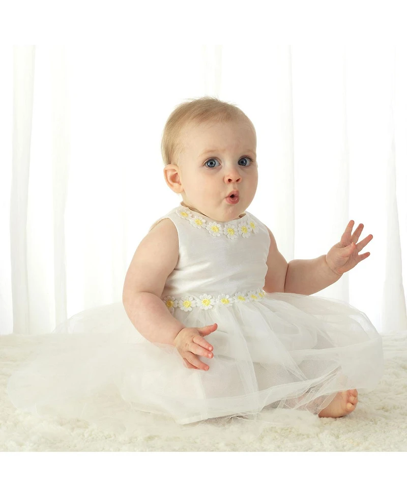 Rachel Riley Baby Girls' 6M-24M Daisy Tulle Party Dress