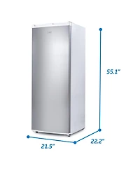 6.0 Cu.Ft. Upright Freezer - White Cabinet, Vcm Door
