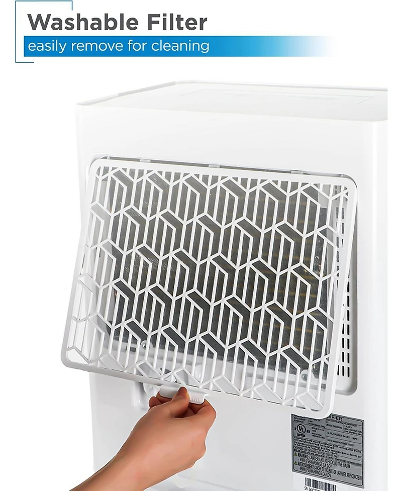 Commercial Cool 35 Pint Dehumidifier with Adjustable Humidistat, Portable, Home & Kitchen, Basement Use, 3000 Sq. Ft.