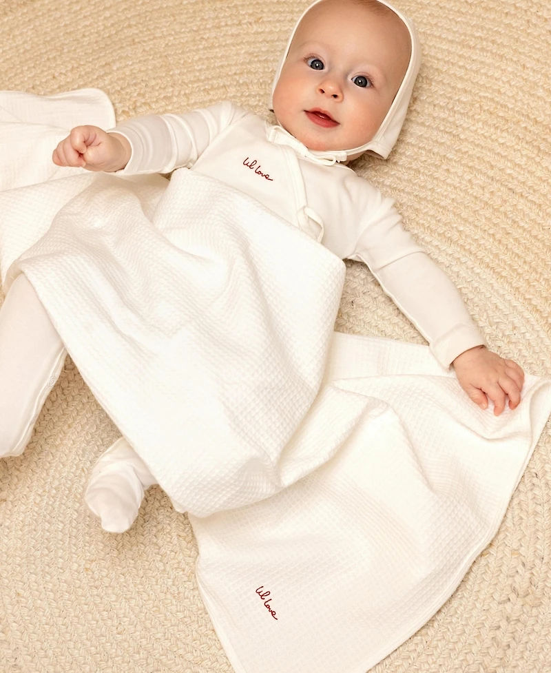 NoggiWear Baby ( 1M to 9 M ) Lil Love Embroidered Wrap Footie