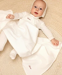 NoggiWear Baby ( 1M to 9 M ) Lil Love Embroidered Wrap Footie