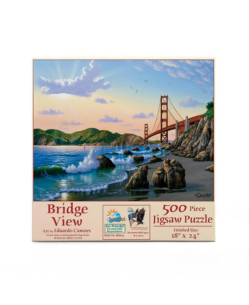 SunsOut Bridgeview 500-Piece Jigsaw Puzzle, Ages 15+