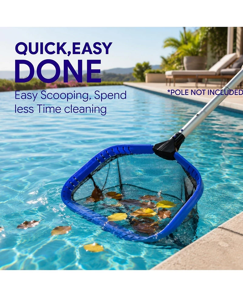 Xdovet Pool Cleaning Kit Leaf Skimmer Brush Pole Set
