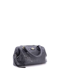 Pre-Owned Gucci Small Star Shoulder Bag Gg Embossed Leather