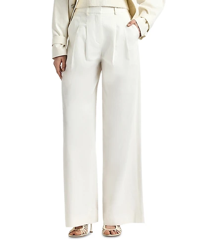 Derek Lam 10 Crosby Women's Juliana Mid-Rise Wide-Leg Trousers