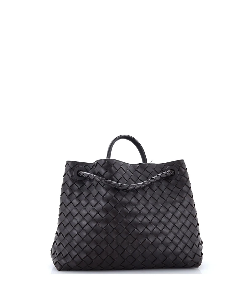 Pre-Owned Bottega Veneta Medium Andiamo Top Handle Bag Intrecciato Nappa