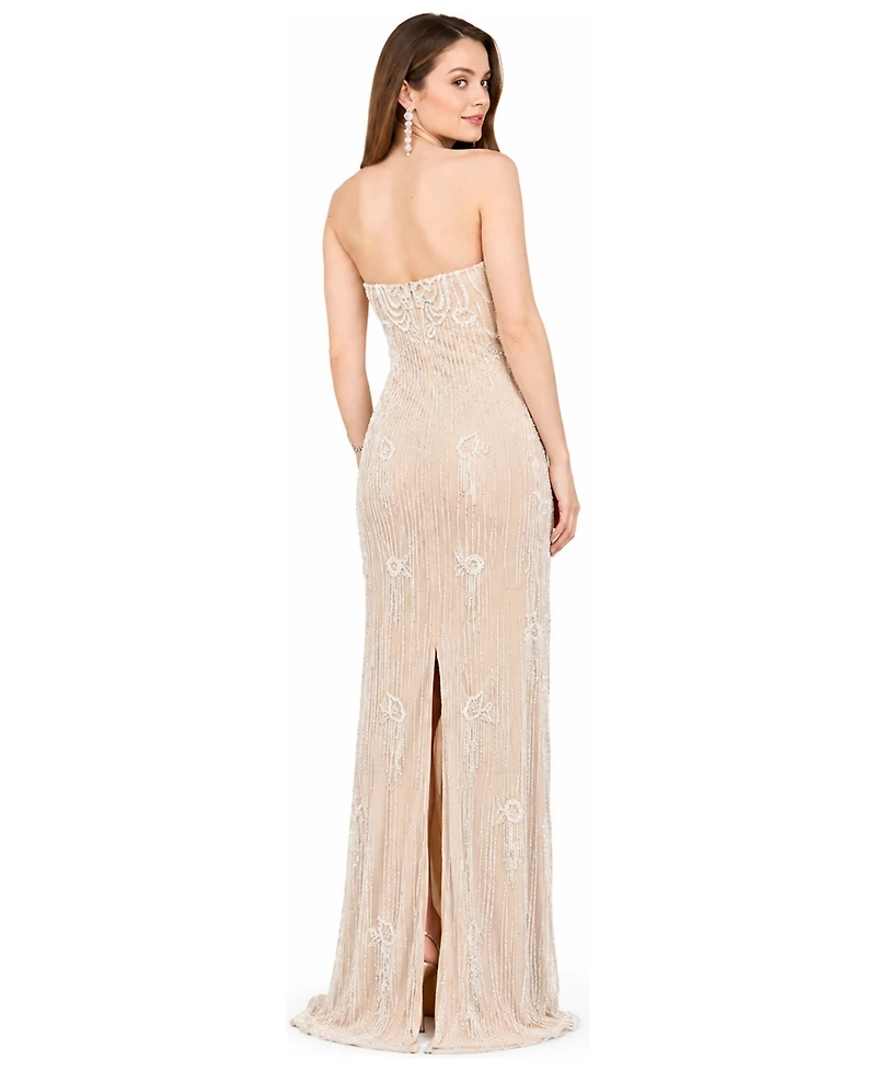 Lara Women's Strapless Beaded Wedding Gown