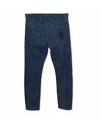 Pre-Owned Alexander Mcqueen Men's Denim Skull Applique Jeans