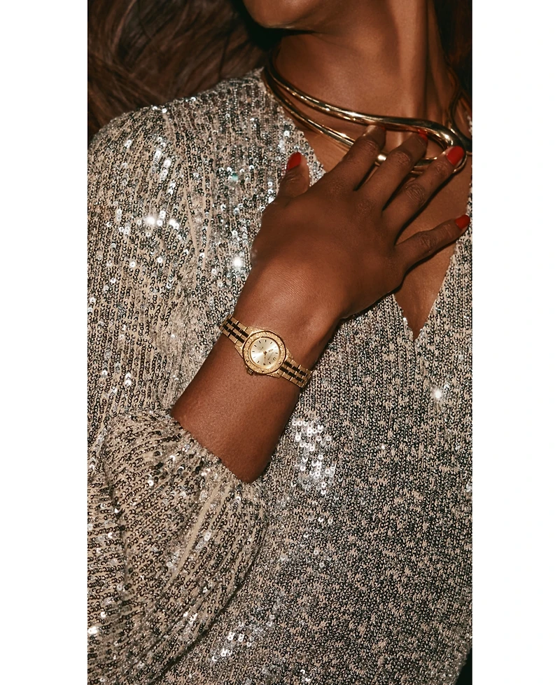 Bulova Women's Marine Star Series A Marc Anthony Gold-Tone Stainless Steel Bracelet Watch 35mm