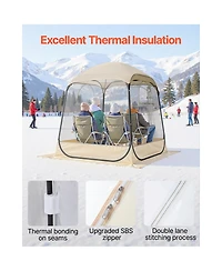Vevor Pop up Sports Tent 63x63 in Outdoor Clear Bubble Tent Weather Proof Pod