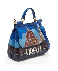 Pre-Owned Dolce & Gabbana Women's Firenze Miss Sicily Medium Leather Satchel