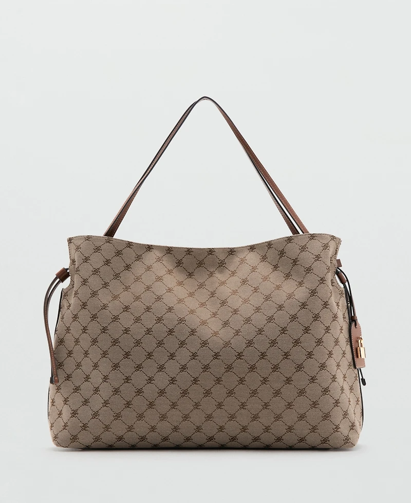 Mango Women's Jacquard Bucket Bag