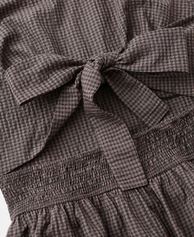Mango Women's Gingham Halter Dress