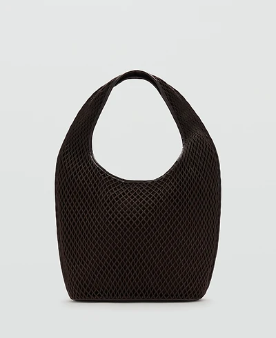 Mango Women's Mesh Bucket Bag