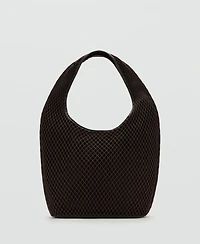 Mango Women's Mesh Bucket Bag