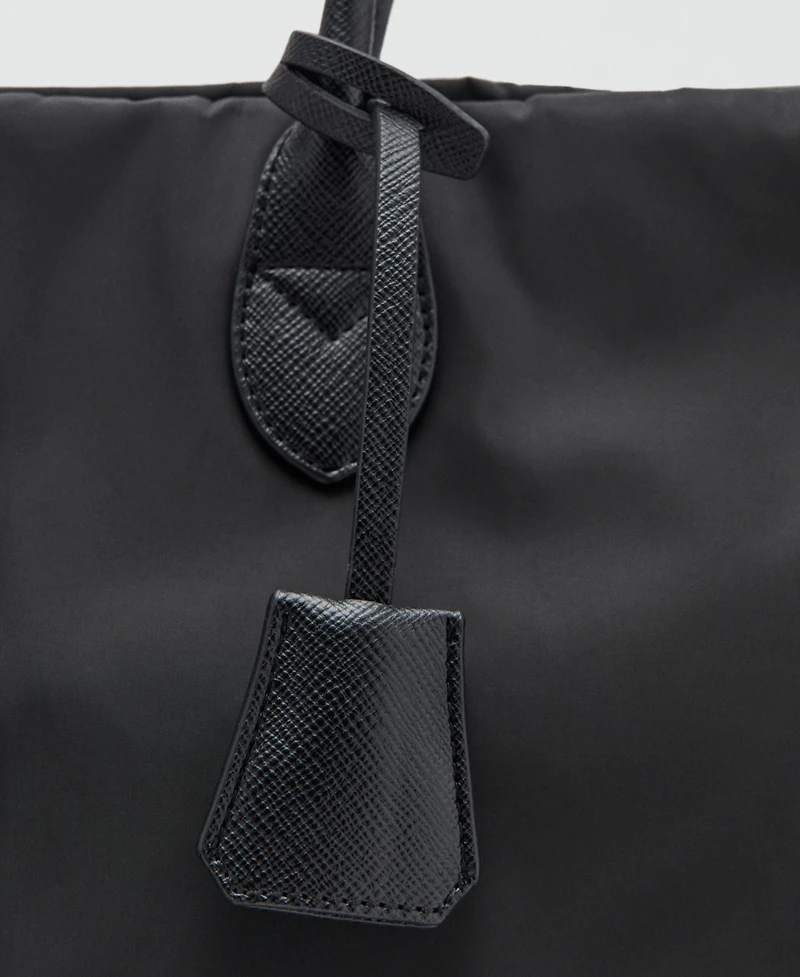 Mango Women's Double Handle Shopper Bag