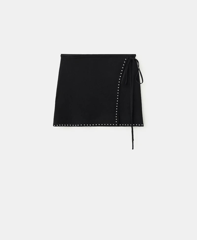 Mango Women's Studded Wrap Skirt