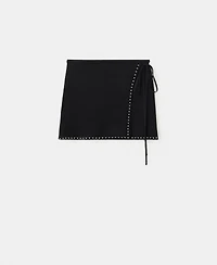 Mango Women's Studded Wrap Skirt