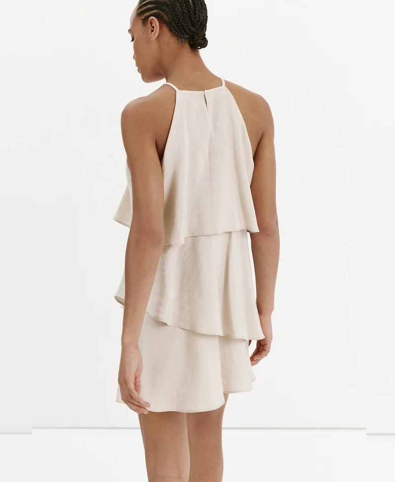 Mango Women's Ruffled Modal Dress