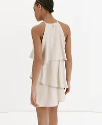 Mango Women's Ruffled Modal Dress