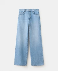 Mango Women's Danila High-Waisted Wide Leg Jeans