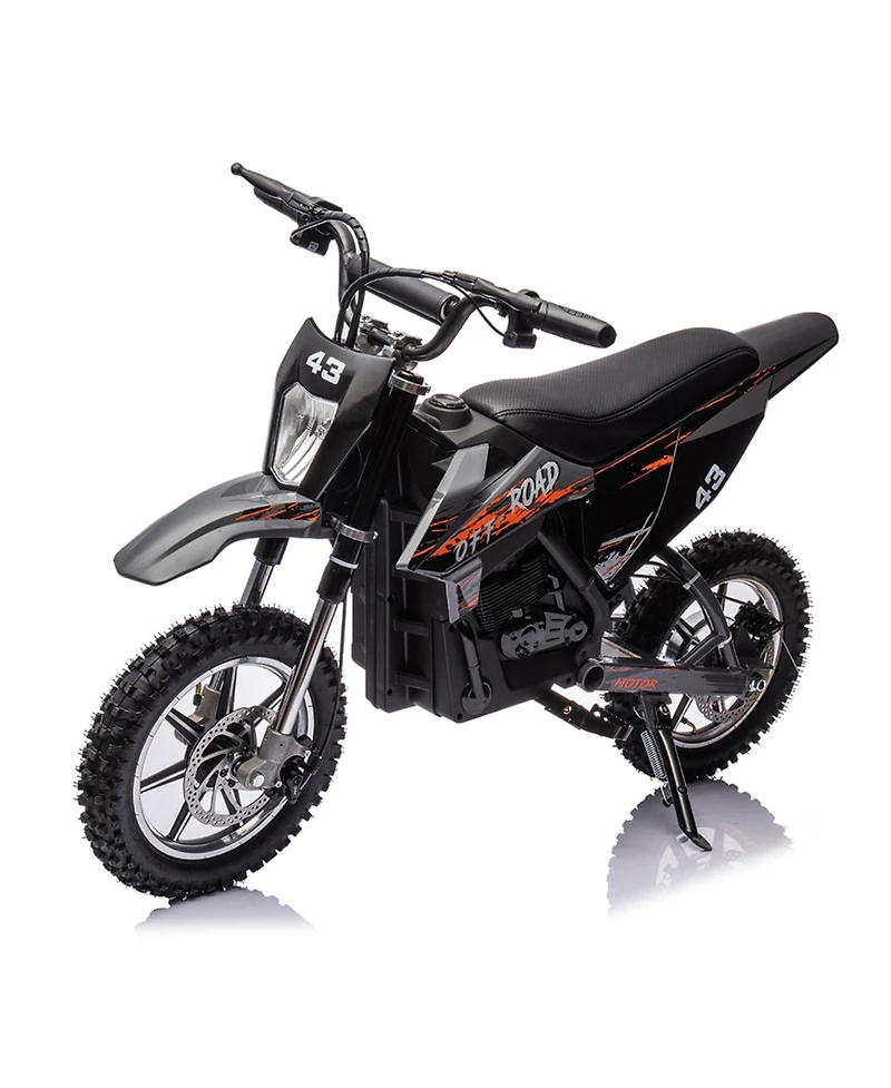 homfan Ride-On Dirt Bike, Electric, 15.5 Mph, 175 lb. Capacity, Ages 14+