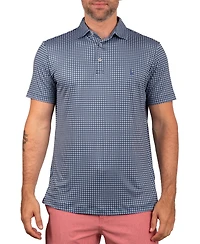 TailorByrd Men's Square Geo Performance Polo