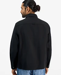 Hugo by Boss Men's Ekyzone Heavy Cotton Canvas Zip-Closure Shirt Jacket