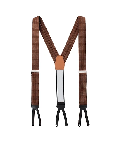 Trafalgar Bradford Neat Square Silk Formal End Suspenders