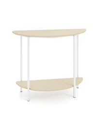 Slickblue Half Moon Entryway Console Table with Storage