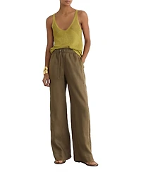 Reiss Women's Riley Lightweight Wide-Leg Pant