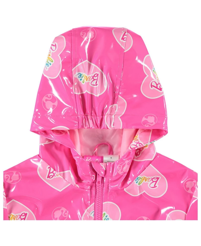 Barbie Girl's (4-16) Hooded Rain Jacket