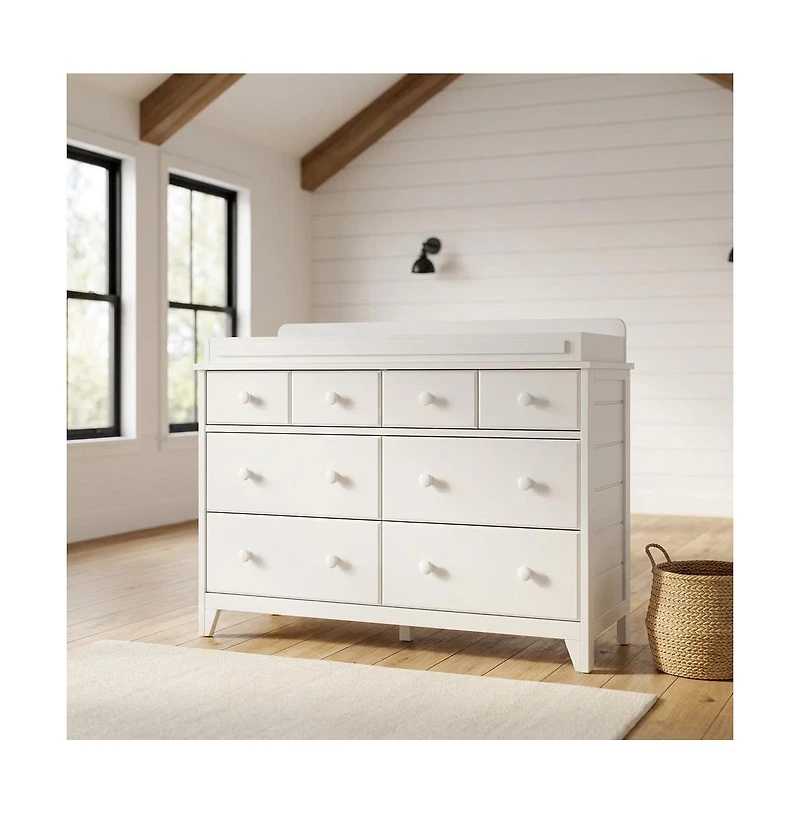 Storkcraft Universal Changer Topper (6 Drawer Dresser) - White