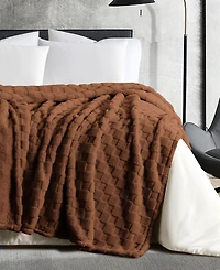 Sanctuary Jacquard Sherpa Blanket, Full/Queen