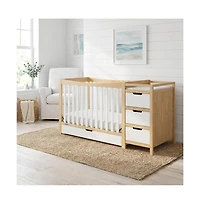 Graco Remi All-in-One Convertible Crib with Drawer and Changer (Gray)