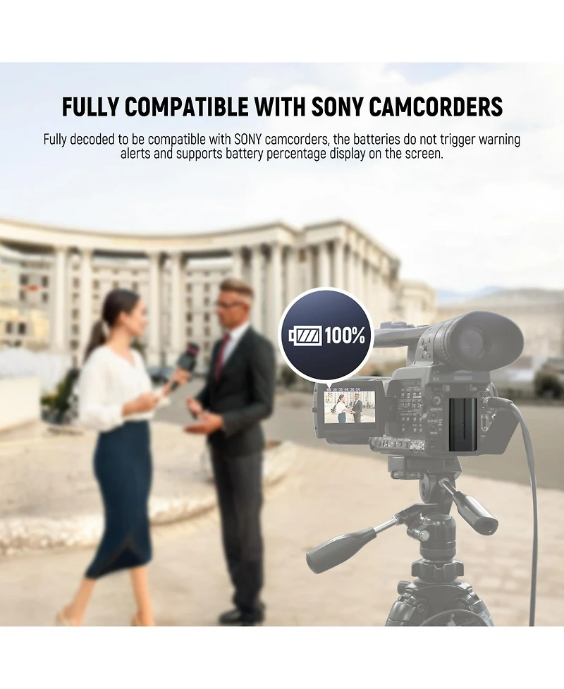 Neewer Nw-F970B 7800mAh Usb-c Battery and Charger Set Compatible with Sony Np-f-Series