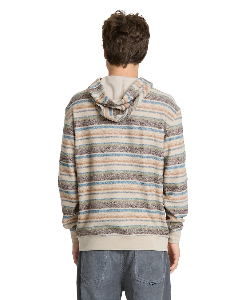 Quiksilver Men's Great Otway Striped French Terry Sweatshirt