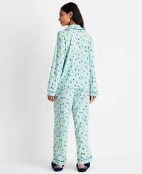 State of Day Women's Packaged Notched-Collar Pajama Set Xs-3X, Created for Macy's
