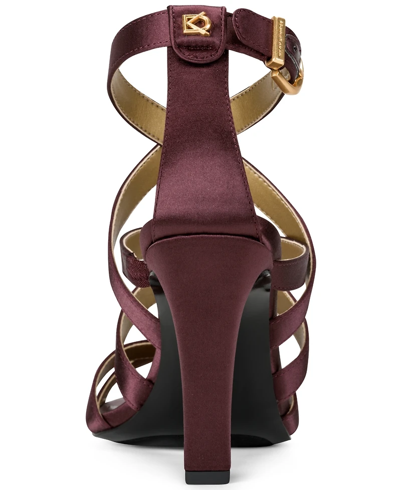Donna Karan New York Women's Briarrose Multi Strap Square Toe Sandals